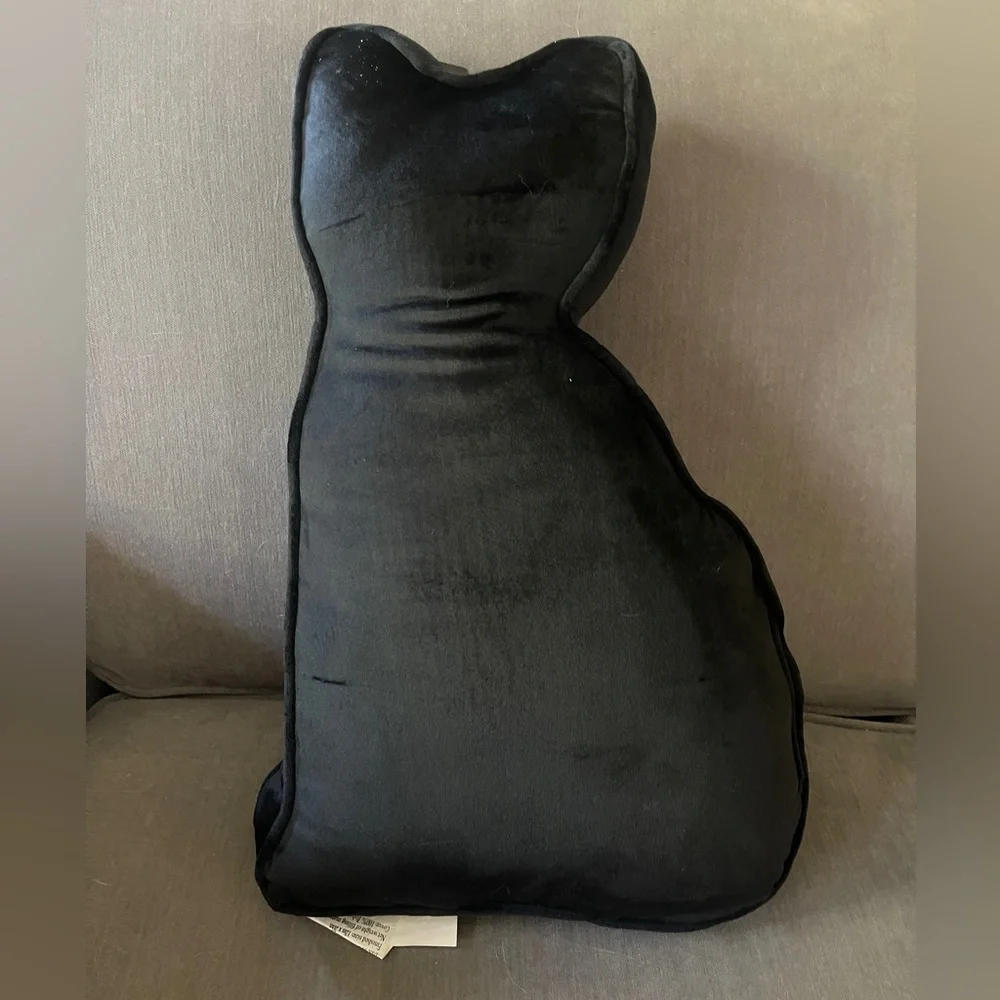 Halloween Skeleton Cat Pillow 🐈‍⬛☠️ Storehouse HTF NWT